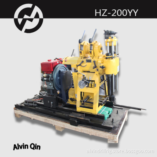 portable Hydraulic water drilling rig HZ-200YY diamond core drilling rig
